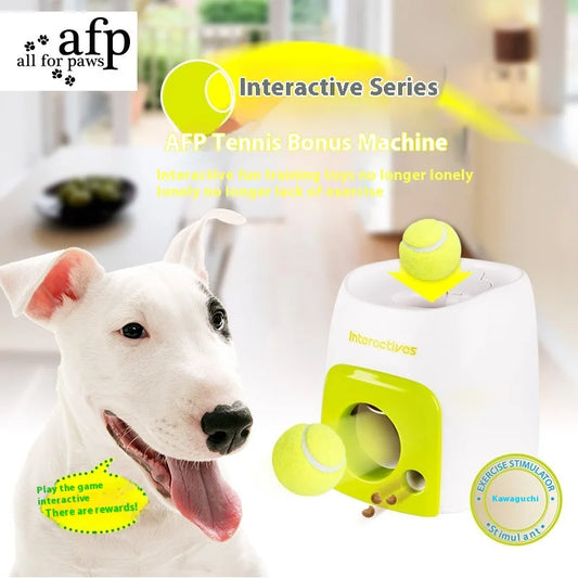 Automatic Dog Ball Launcher – Smart Tennis Ball Thrower & Feeder Toy | Interactive Pet Training & Fun Reward Machine